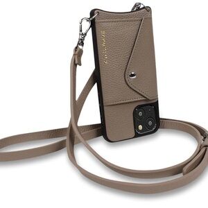 Bandolier Crossbody iPhone 13 Pro Max Case - Taupe